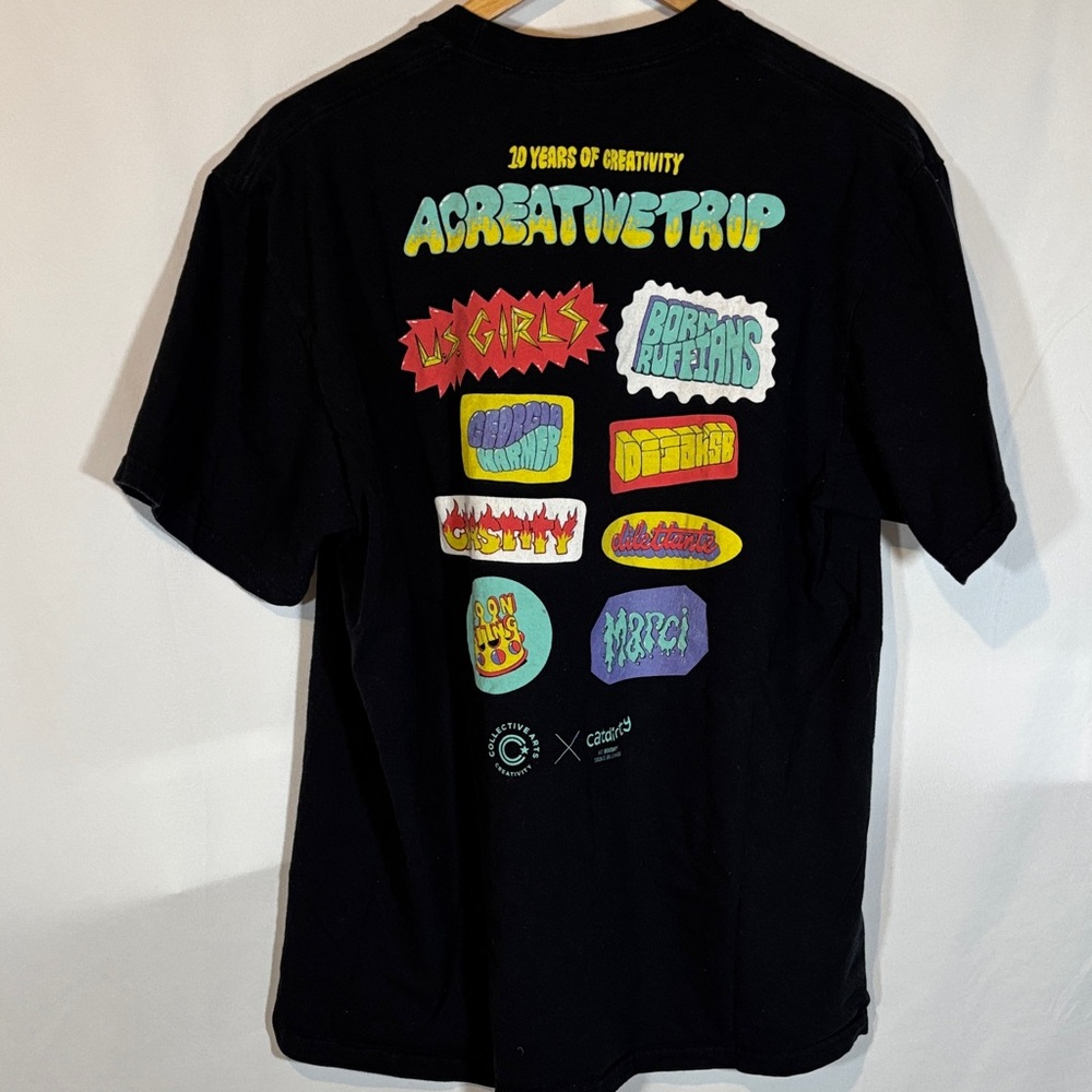 Collective arts - born ruffians u.s. girls Black Graphic T-Shirt